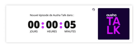 Smart Player Ausha - Compte à rebours d'un épisode planifié