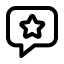 A cartoon bubble with a star inside