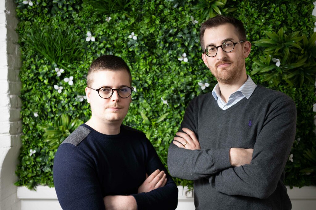 Maxime Piquette et Charles de Potter, co-fondateurs d'Ausha