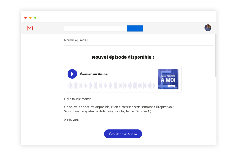 Newsletter de votre podcast Ausha