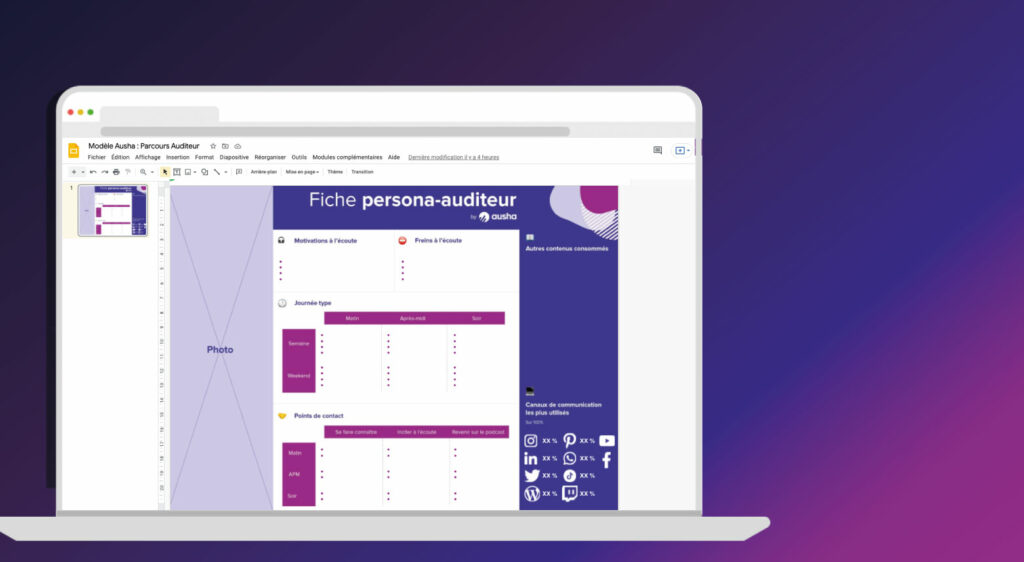 Ficher persona auditeur Ausha