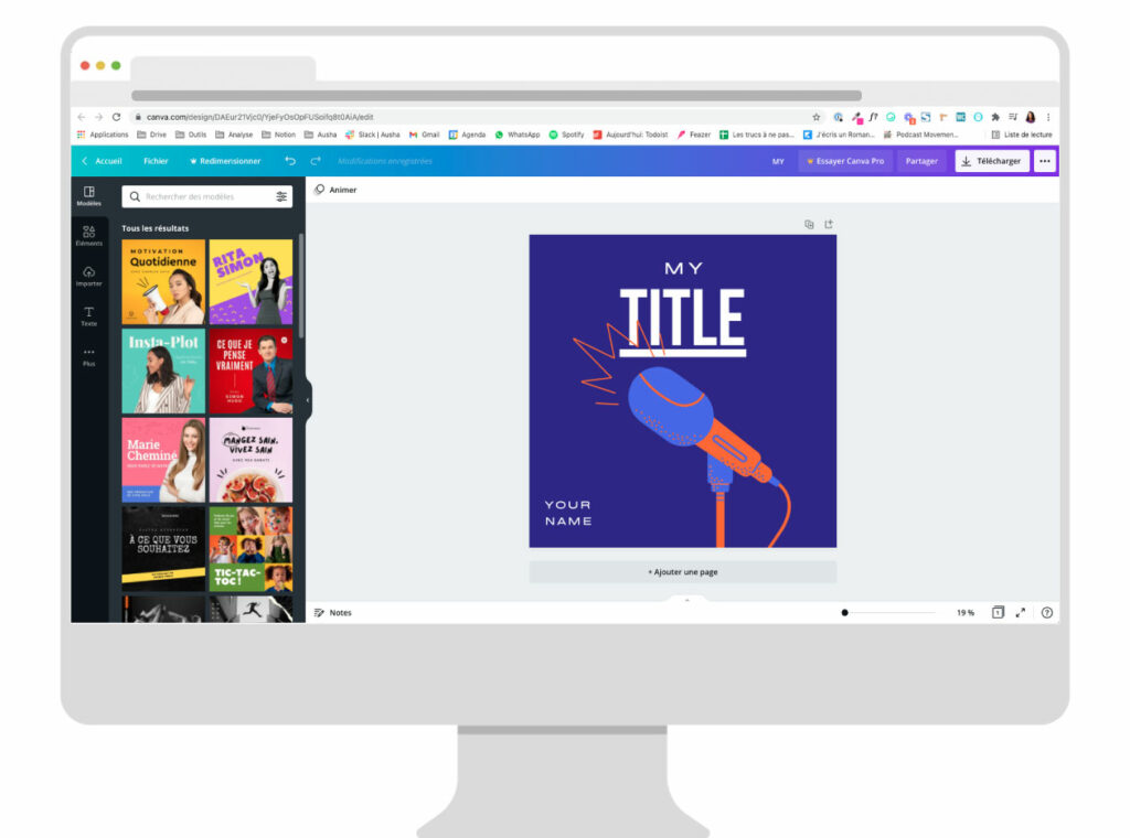 Canva tools for your podcast artwork