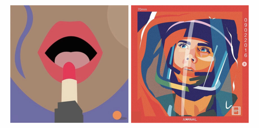 Example of podcast cover with illustration