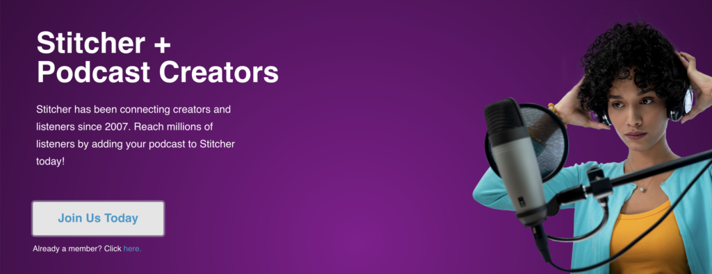 Diffuser son podcast sur stictcher