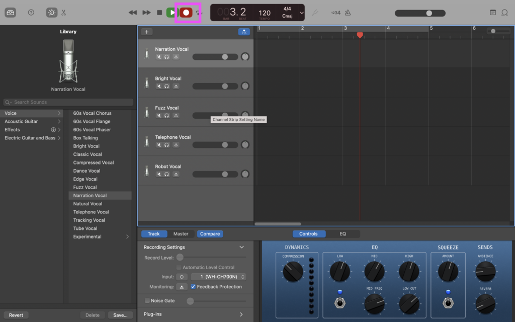 Garageband podcast