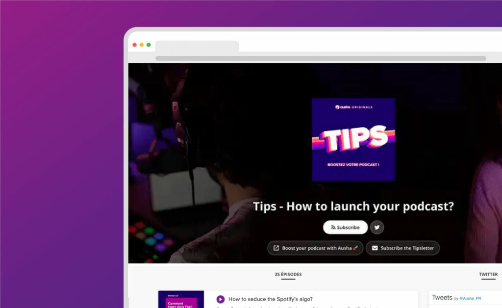 Create a website for your podcast