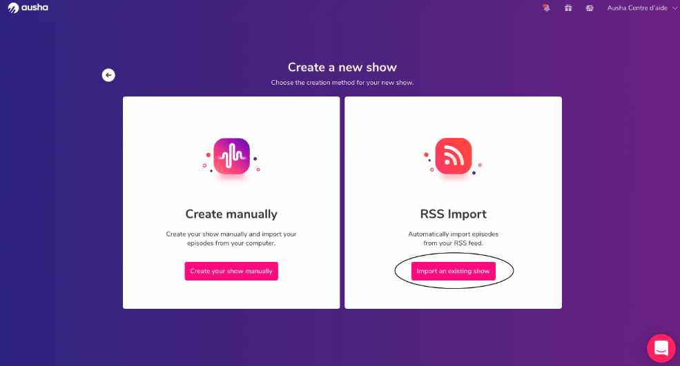 migrate your podcast to Ausha