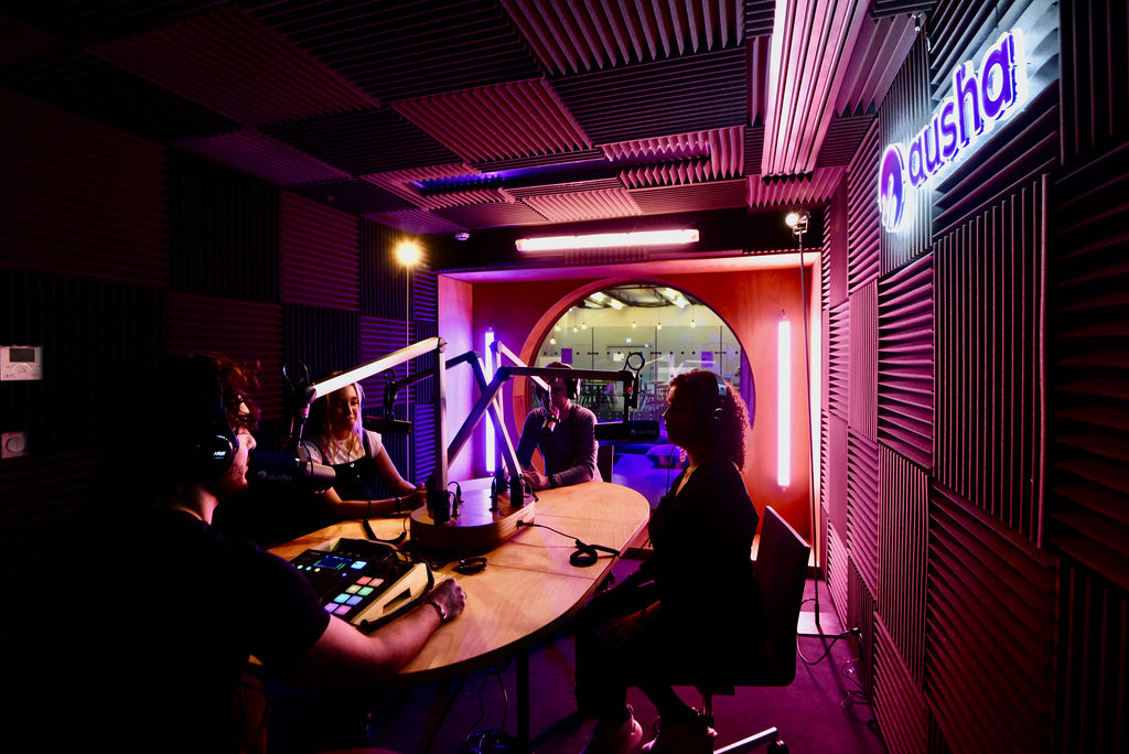 Photo studio Ausha plateforme podcast