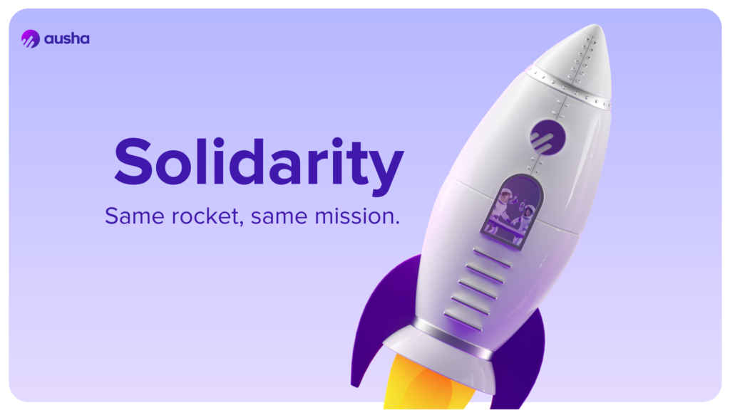 Valeur d'entreprise solidarité Ausha