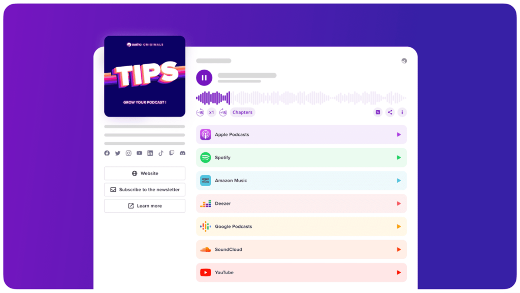 Ausha's Smartlink: the most powerful for podcasters