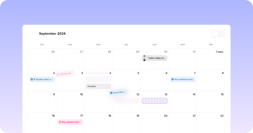 Calendar View