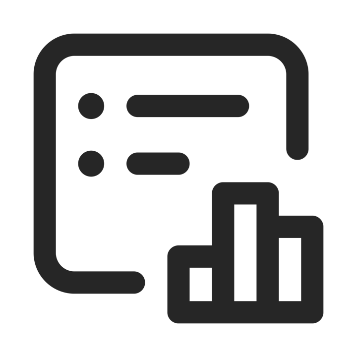 documet chart list icon