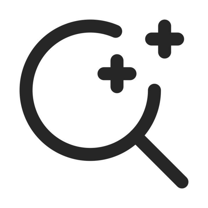 search loupe star icon