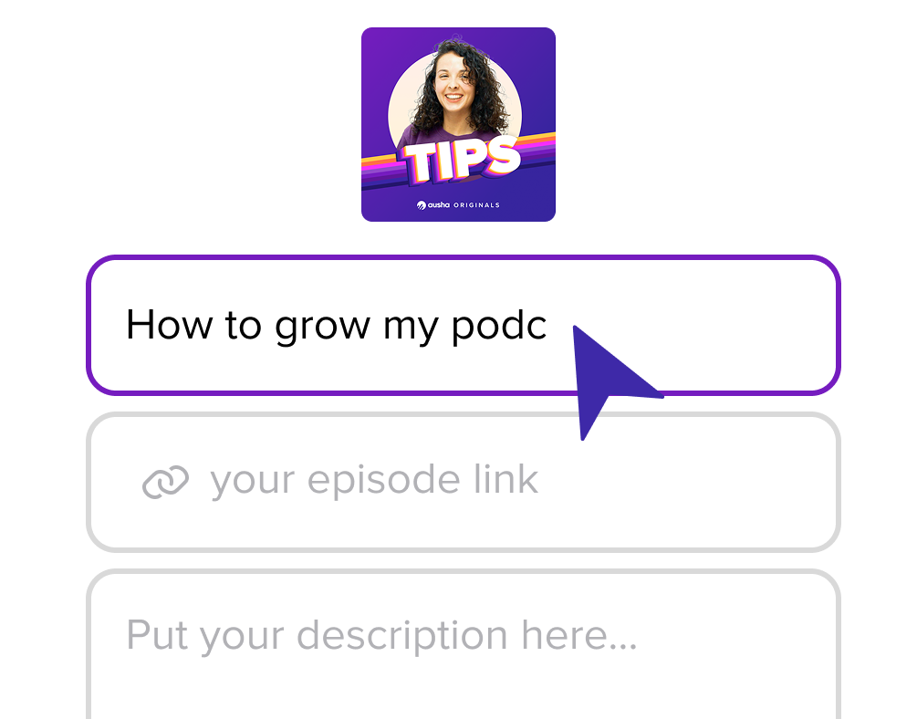 Add your episodes details in the form