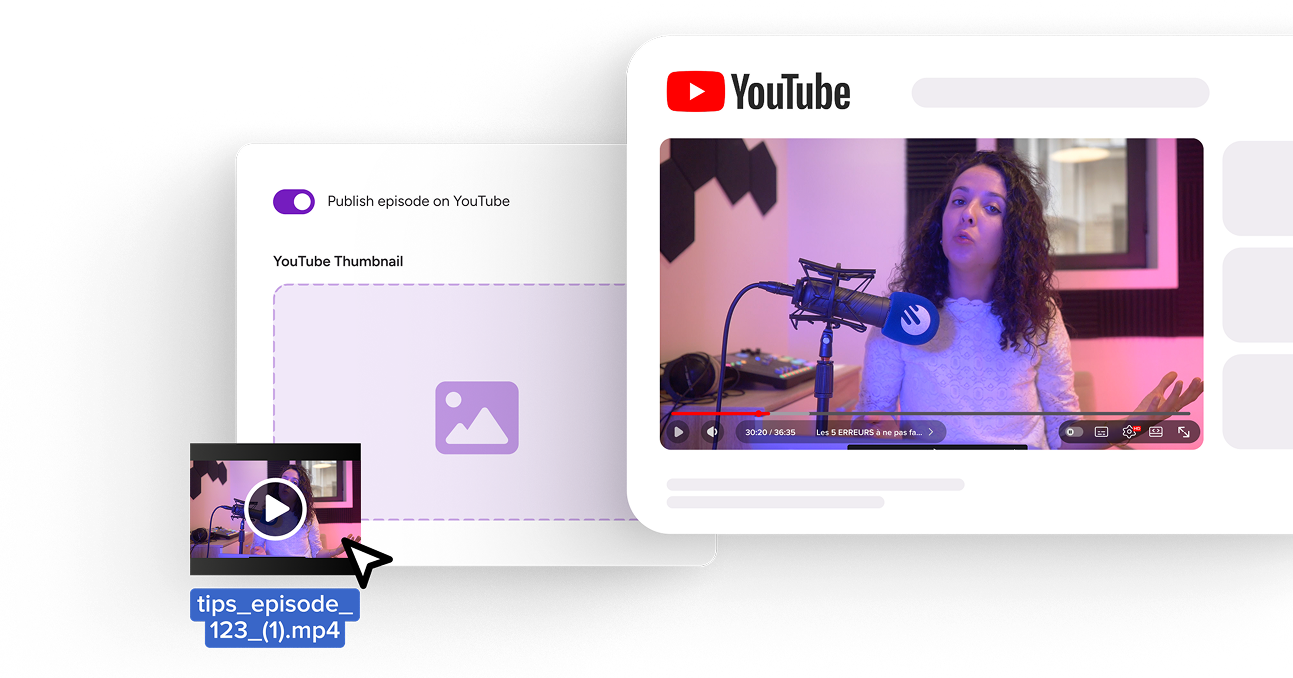 Video file upload for your podcast on Youtube