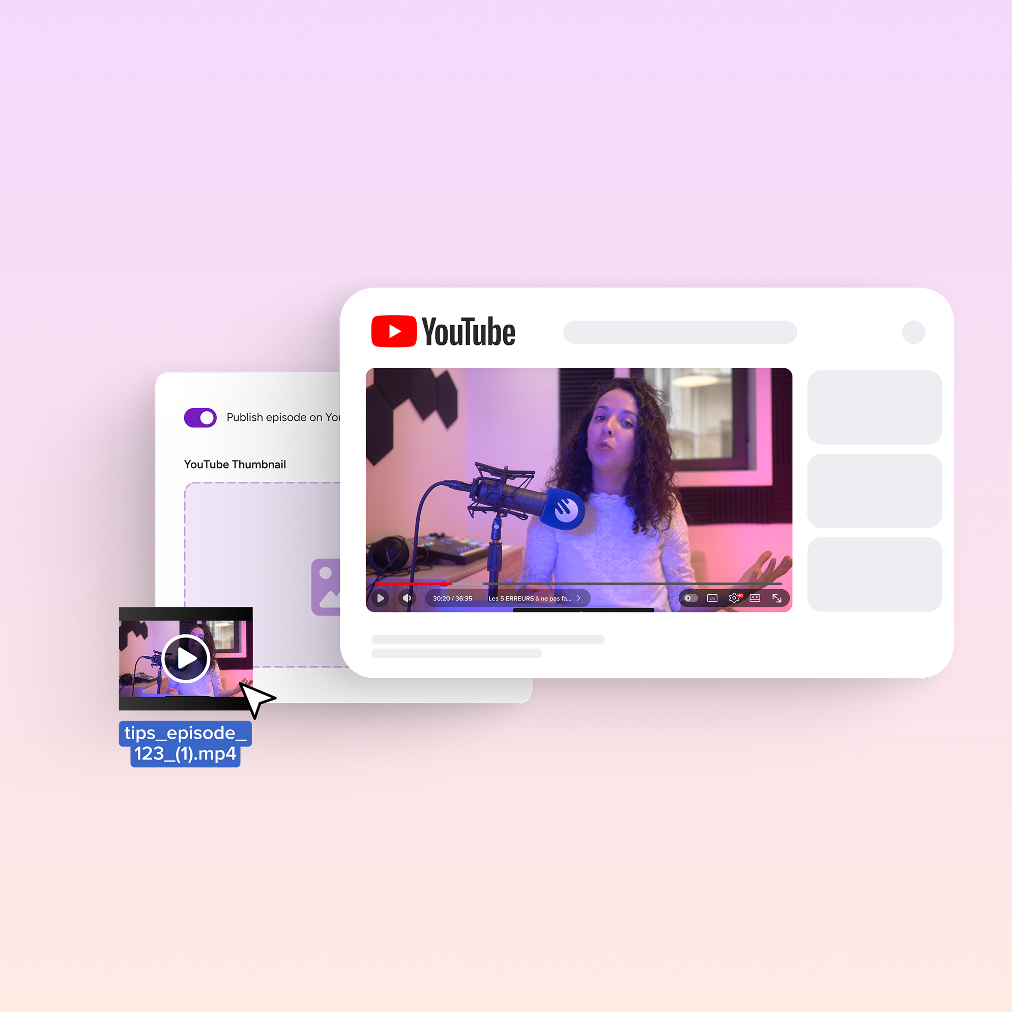 Publish Your Video Podcast to YouTube Directly from Ausha